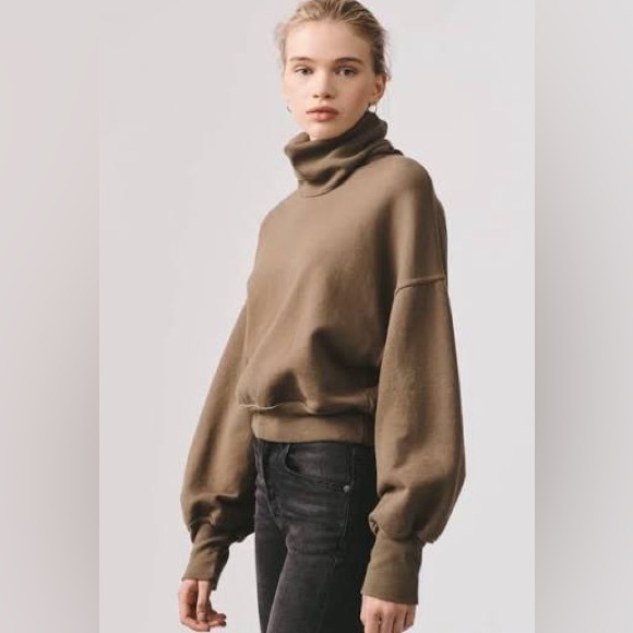 AGOLDE Balloon Sleeve Turtleneck Pullover - Picture 10 of 10